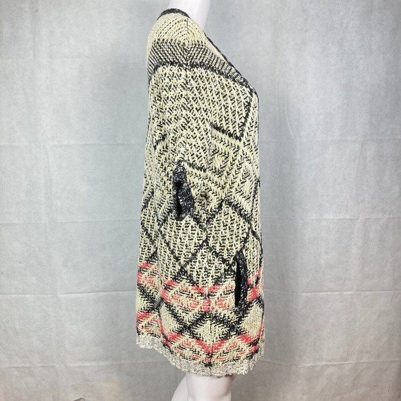 CAbi Carol Anderson Cardigan Womens Sz S Beige Black Short Sleeve‎ Provence - Picture 4 of 10